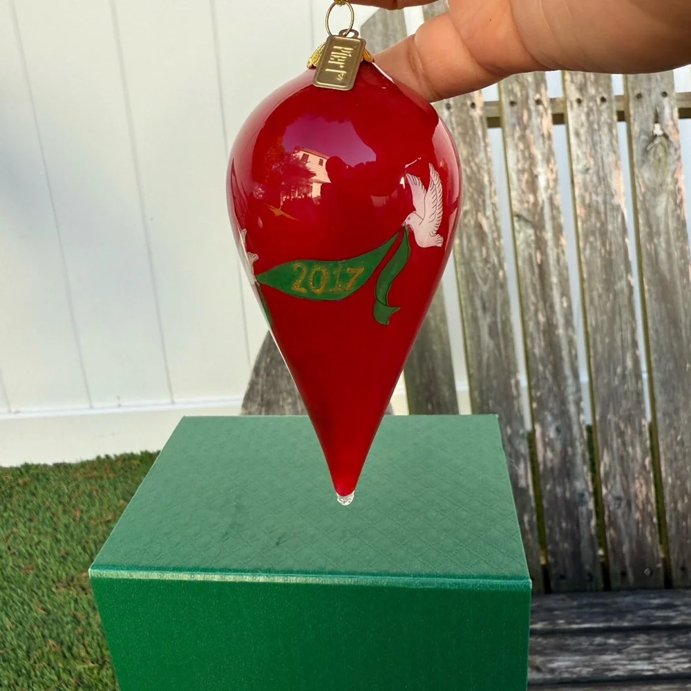 LI BIEN ANGEL AND DOVE ORNAMENT WITH GIFT BOX NEW‎ 2017 CHRISTMAS GLASS W